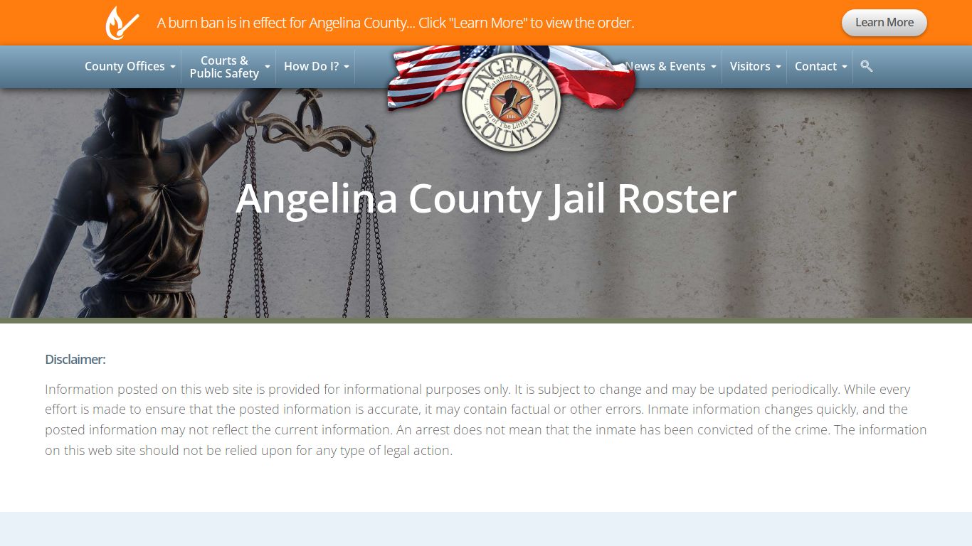 Jail Roster - Angelina County